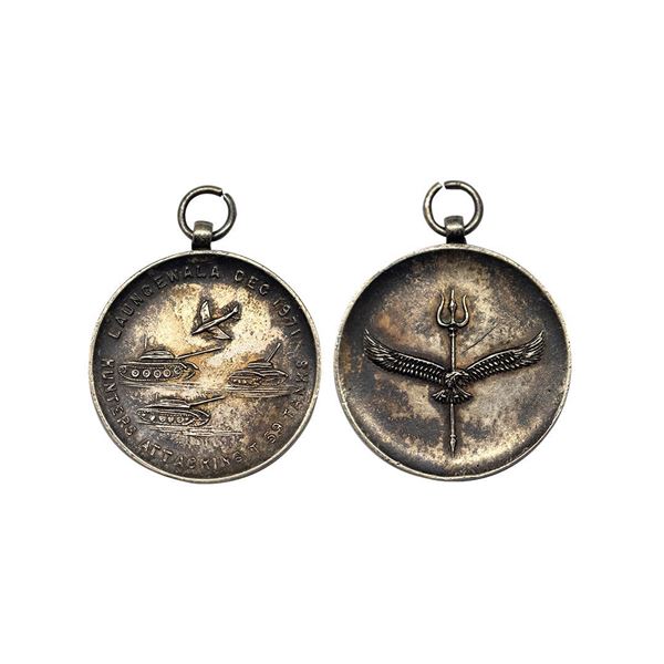 Republic India, Medal, 1971, India-Pakistan War, Longewala Commemorative Medal, Whitr Metal, 18.22 g
