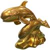 Image 2 : Brass Killer Whale Figurine