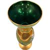 Image 2 : Vintage Hand painted Murano Glass Floral Vase