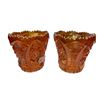 Image 2 : 5x Vintage Carnival Glass Vases (2 Sizes)