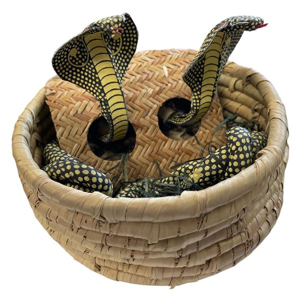 Vintage Pop Out Cobra In A Basket