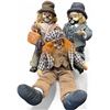 Image 1 : 3x Vintage Porcelain Hobo Clown Dolls