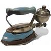 Image 1 : Antique Cast Metal Steam Iron With Stand