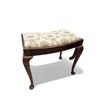 Image 4 : 3x Vintage Pieces Of Furniture: Upholster Stools, Standing Mirror, & 3 Tier Display Stand