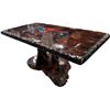 Image 2 : Vintage Mid Century Modern Inlaid Nature Scene Wooden Table