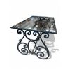 Image 1 : Vintage Glass Top Wrought Iron Coffee Table