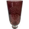 Image 1 : 2004 Artist Signed Fist Nations Purple Glass Vase