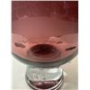 Image 3 : 2004 Artist Signed Fist Nations Purple Glass Vase