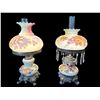 Image 1 : 2x Vintage Hand Painted Table Lamps