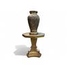 Image 2 : Vintage Gilt Side Table & Asian Vase