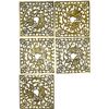 Image 2 : 5x Vintage Gold Metal Dragon / Pheonix Wall Hangers