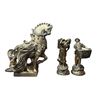 Image 1 : 3x Decorative Figurines: Horse & Villagers