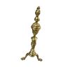 Image 2 : 2x Vintage Brass Andirons