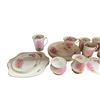 Image 8 : 65x Pieces Of Vintage Pink Mist Dogwood Cambridge Chinaware