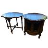 Image 2 : 2x Vintage Wooden Side Tables