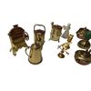 Image 2 : Assorted Vintage Miniature Pieces: Washer/Ringer, Gramophone, Ships Wheel, Teapot, & More