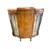Image 2 : Art Deco Ball In Claw Foot Double Curved Glass Cabinet