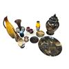 Image 1 : Vintage Variety: Asian Vases, German Vases, Ulu Knife, Flower Frog, & More