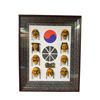 Image 1 : Vintage Korean Masks In Shadow Box Frame