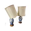 Image 8 : 5x Vintage Asian Style Table Lamps & African Wooden Carving