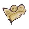 Image 2 : Vintage Victorian Curved Back Floral Motif Settee