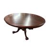 Image 1 : Vintage Tilting Wooden Oval Dining Table