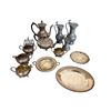 Image 1 : Vintage Pewter & Plated Items: Pitchers, Toast Holder, Teapot, Plates, & More