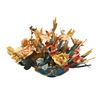 Image 8 : Assorted Vintage Floral Bunches: Jade, Art Glass, Sea Shell, & Plastic