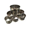 Image 2 : Six Sterling Silver Napkin Rings 105 Grams Thailand Engravings