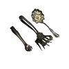 Image 2 : Sterling Silver Vintage Pickle & Sugar Tongs w Spoon 57 grams .925 Silver