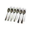 Image 1 : Set of 6 Sterling Silver Teaspoons 121.9 grams .925 Silver