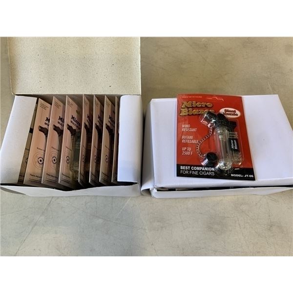2 BOXES OF MICRO BLAZER TORCH LIGHTERS, REFILLABLE