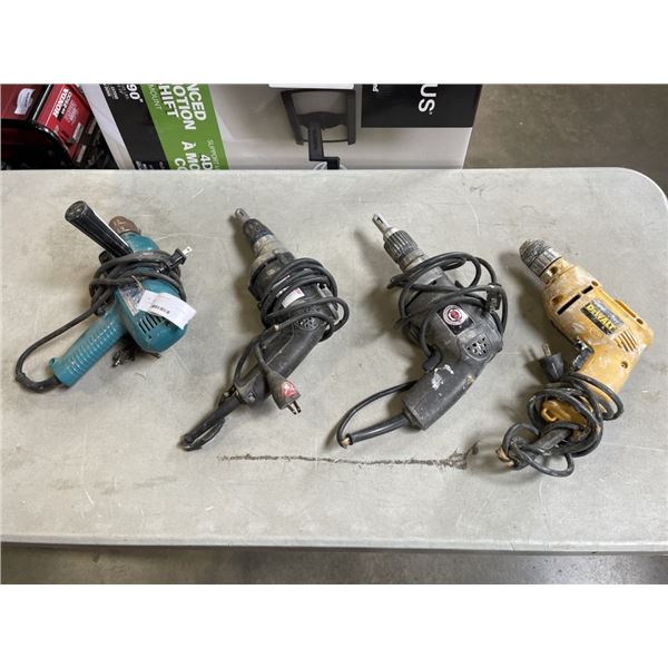 4 CORDED DRILL;S