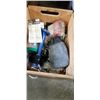 Image 2 : WOODEN CRATES WITH ASSORTED TOOLS, SHOP SUPPLIES AND ROPE ETC.