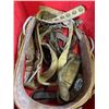 Image 2 : TOTE WITH CLIMBING GEAR AND BIN WITH ASSORTED TOOLS