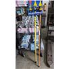 Image 1 : WALKING STICK, LIGHT BULB CHANGER AND VINTAGE PROJECTION SCREEN