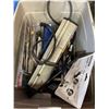 Image 2 : TOTE OF ASSORTED TOOLS AND POWER BAR