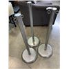 Image 2 : THREE METAL CROWD STANCHIONS