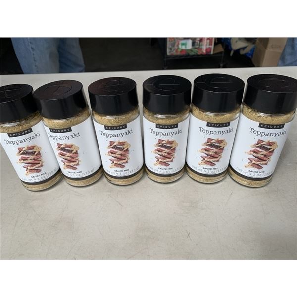 6 NEW EPICURE TEPPANYAKI SAUCE MIX 115G BOTTLES