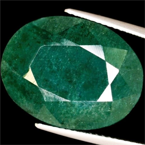 6.9 CT AUTHENTICATED EMERALD GEMSTONE - ($8,625 APPRAISAL)