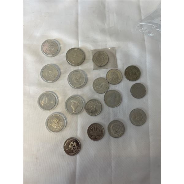 SILVER CANADIAN COINS AND TOKENS