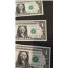 Image 2 : 3 UNCIRCULATED US DOLLAR BILLS CONSECUTIVE SERIAL NUMBERS OHIO SERIES