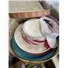 Image 2 : BOX OF NEW WOMEN'S HYGIENE PRODUCTS AND HAT BOX WITH HATS