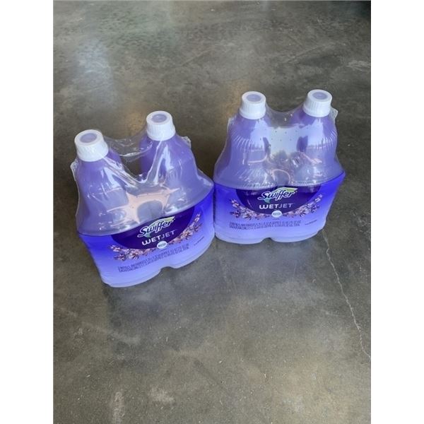 BRAND NEW SWIFFER WETJET CLEANING SOLUTION, 4 X 1.25L REFILL BOTTLES