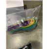 Image 2 : LOT OF NEW NESTING MIXING BOWL SET, PORTION SCOOPS AND SIX STAINLESS BARBECUE SKEWERS