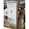 Image 1 : TALL WHITE STORAGE CABINET APPROXIMATELY 6 AND 1/2 FT TALL