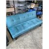 Image 1 : GREEN MICROFIBER CLICK CLACK SOFA