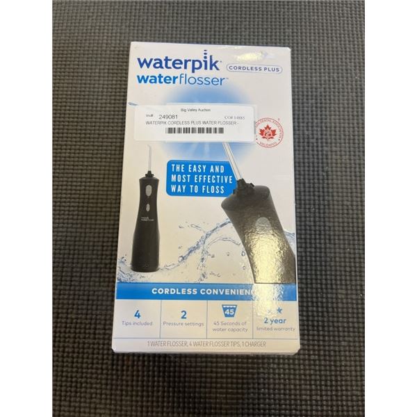 WATERPIK CORDLESS PLUS WATER FLOSSER - TESTED WORKING, RETAIL $74