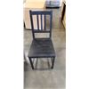 Image 2 : BLACK IKEA DINING TABLE WITH FOUR CHAIRS