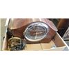 Image 1 : ANTIQUE FORESTVILLE MATNLE CLOCK, NO KEY AND ANTIQUE CLOCK MECHANISM